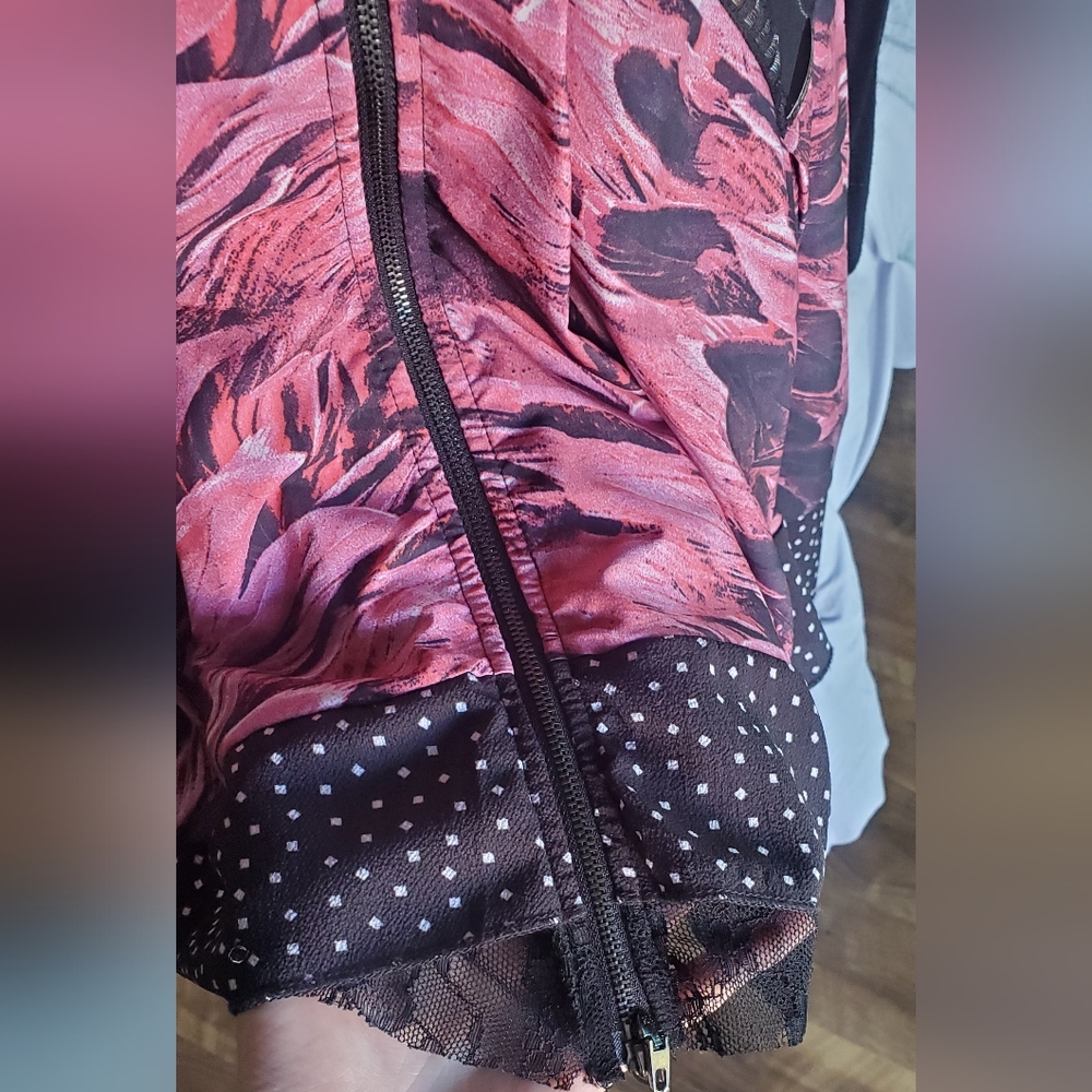 C'fait Pour Vous Black and Pink Long Sleeve Dress Size M - Picture 7 of 8